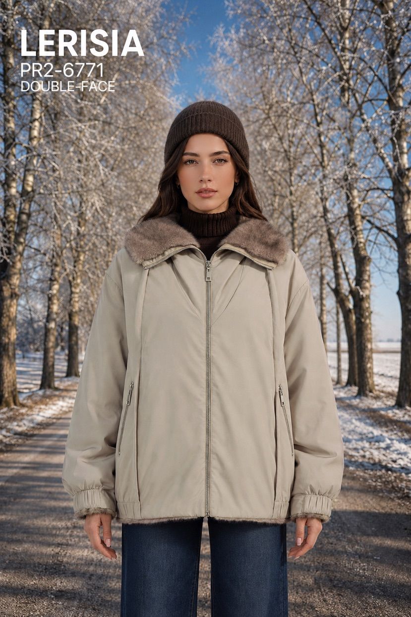 Oversize Jacke mit Kragen