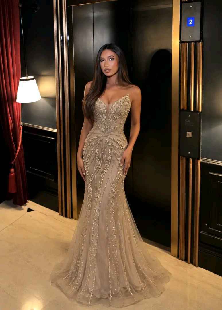 Meerjungfrau-Maxikleid mit Pailletten