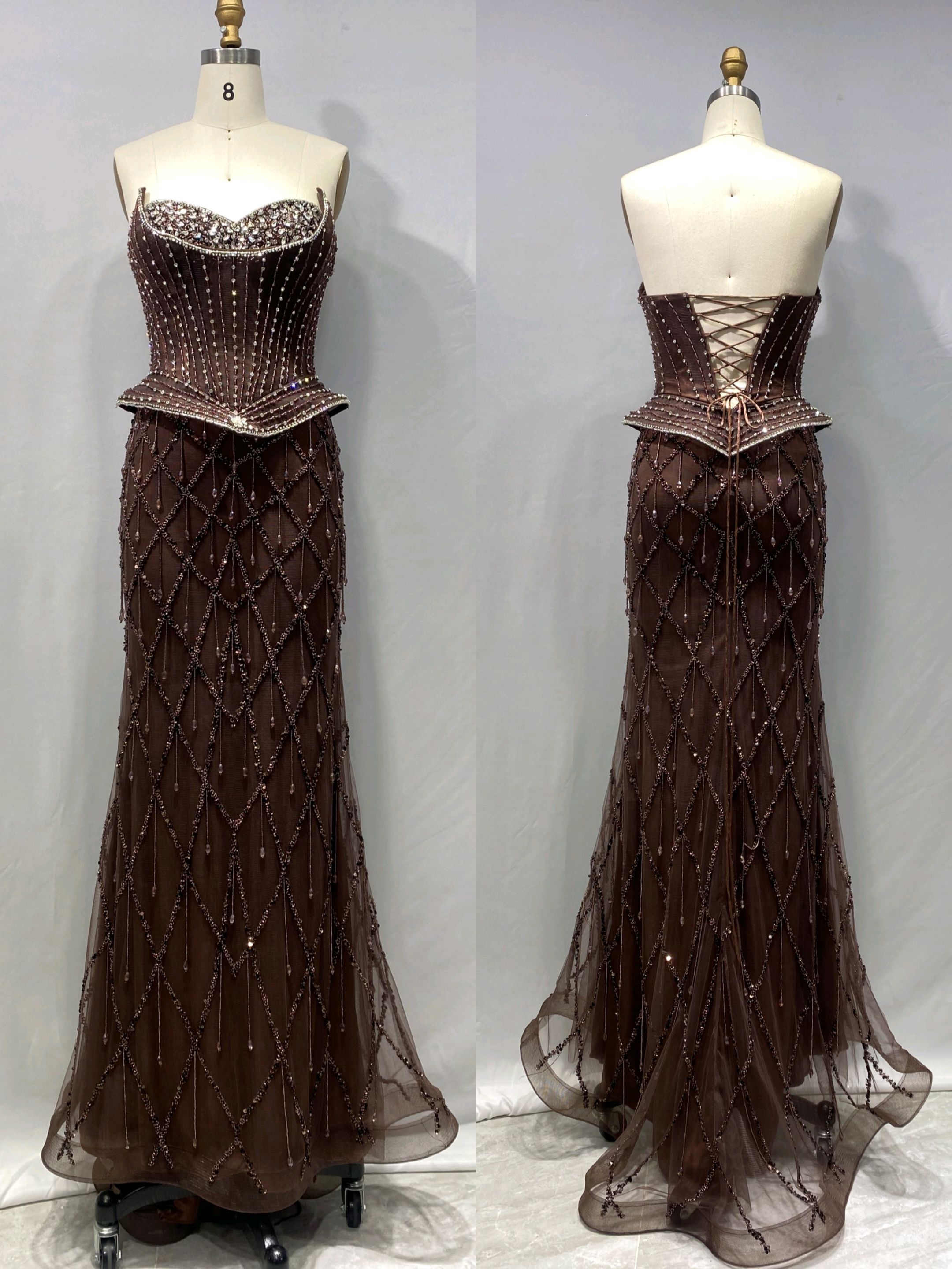 Corsagen-Maxi-Kleid im Meerjungfrauen-Schnitt