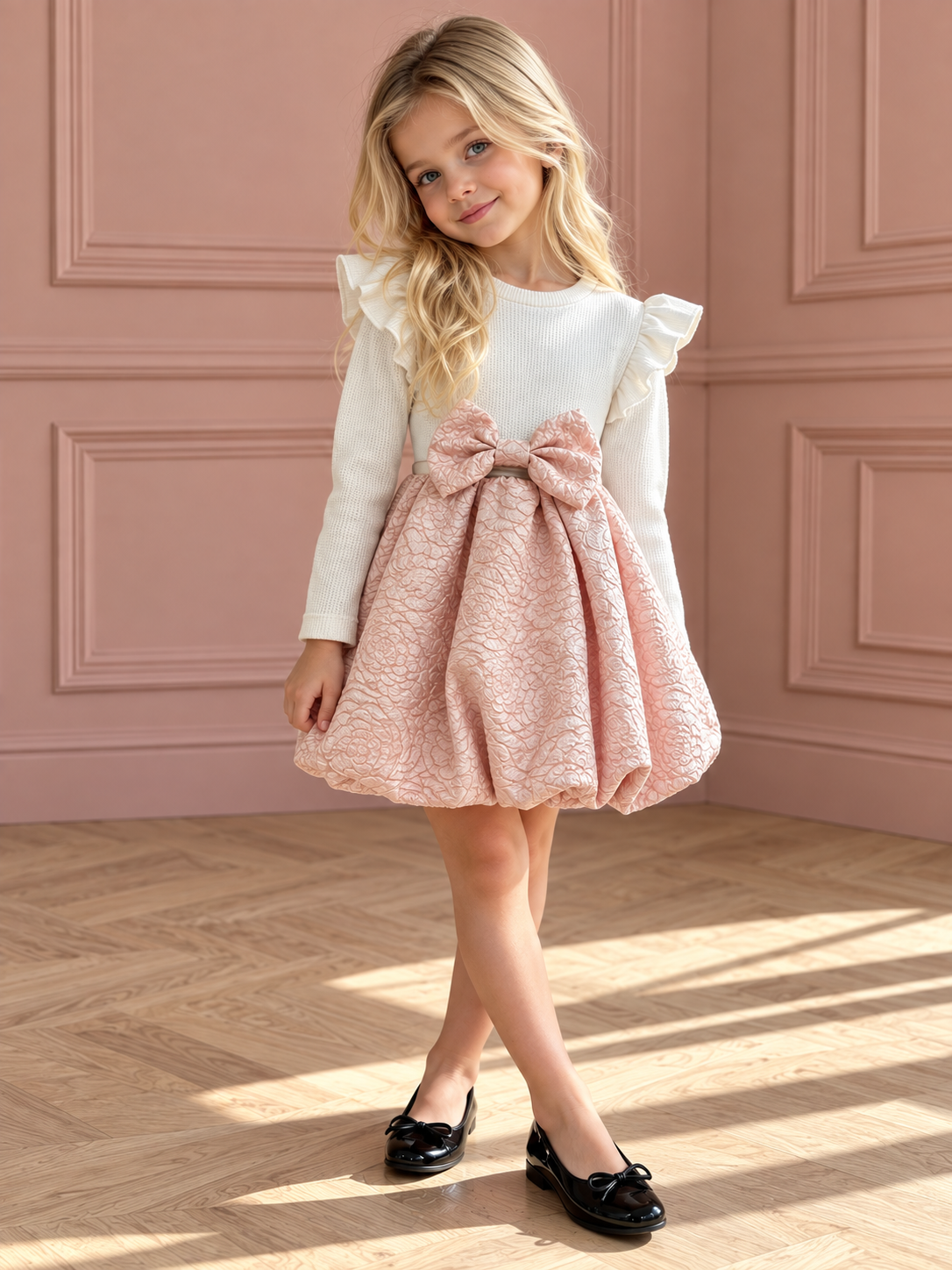 Regular Kleid mit Balloon-Silhouette