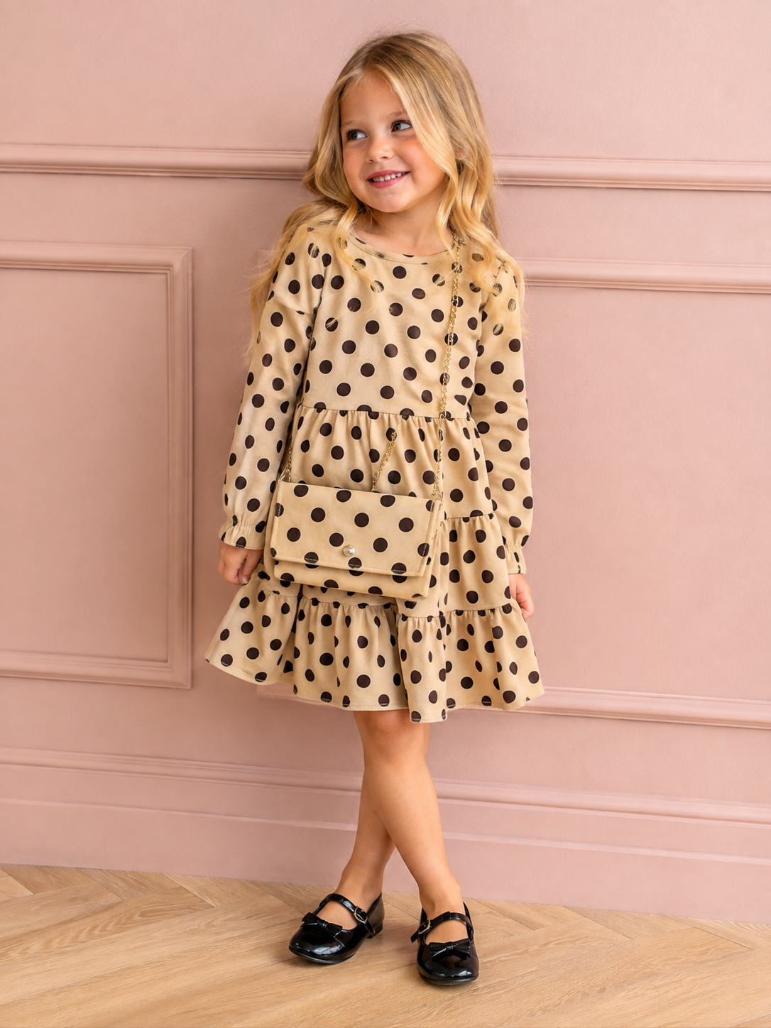 Baby-Doll-Kleid mit Volant