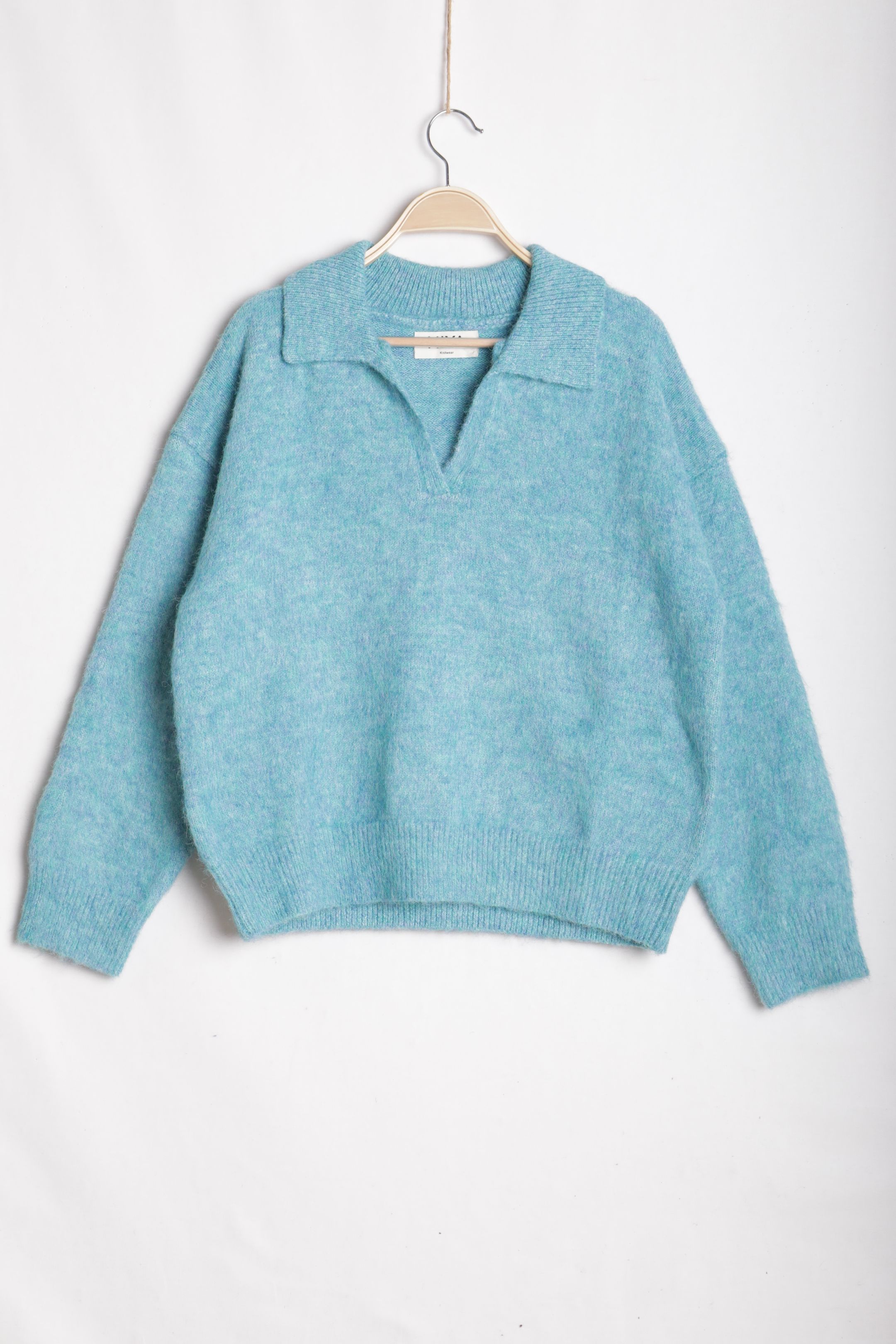 Oversize-Pullover mit Kragen