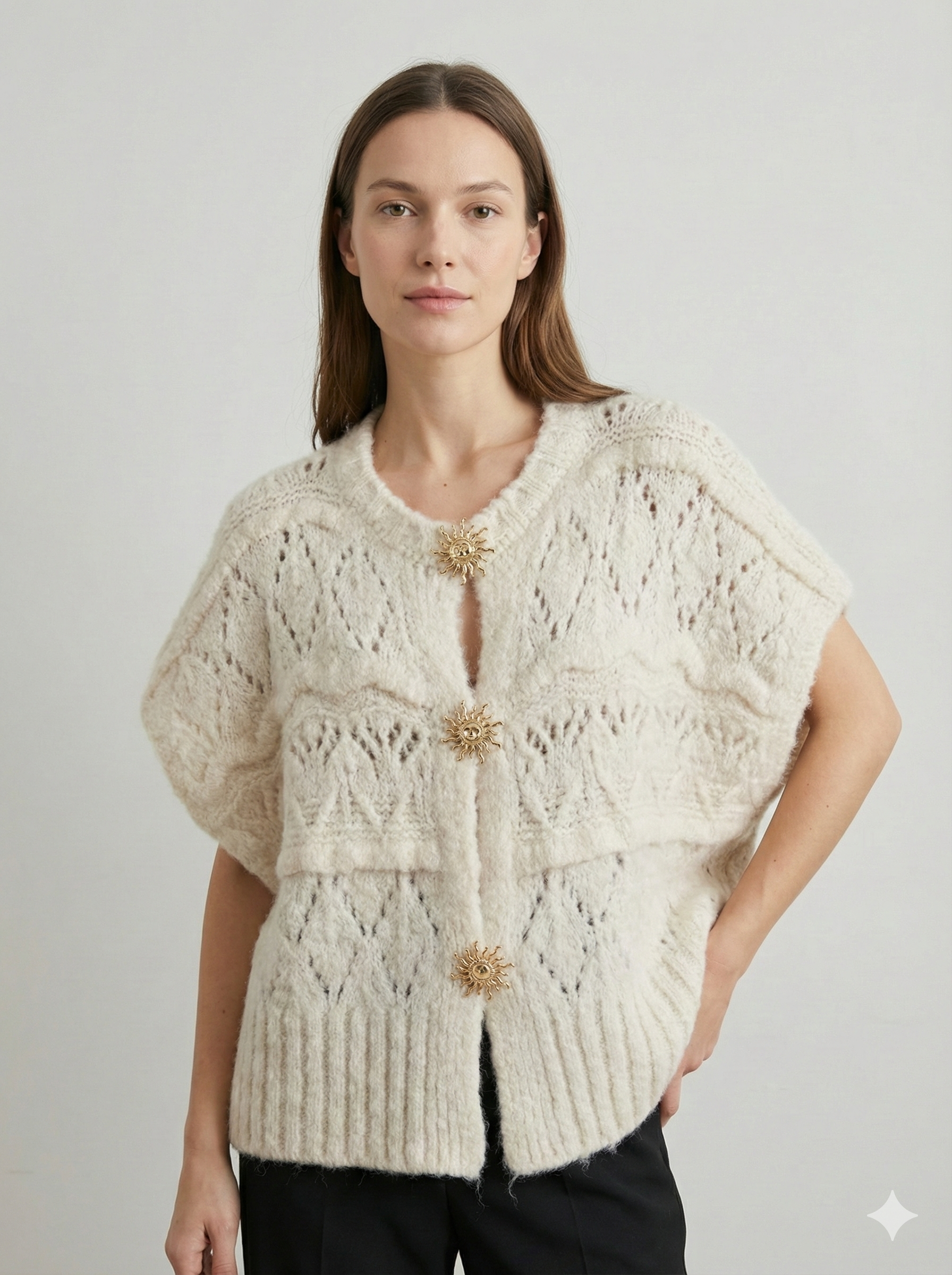 Kurzer Cardigan mit Zierdetails