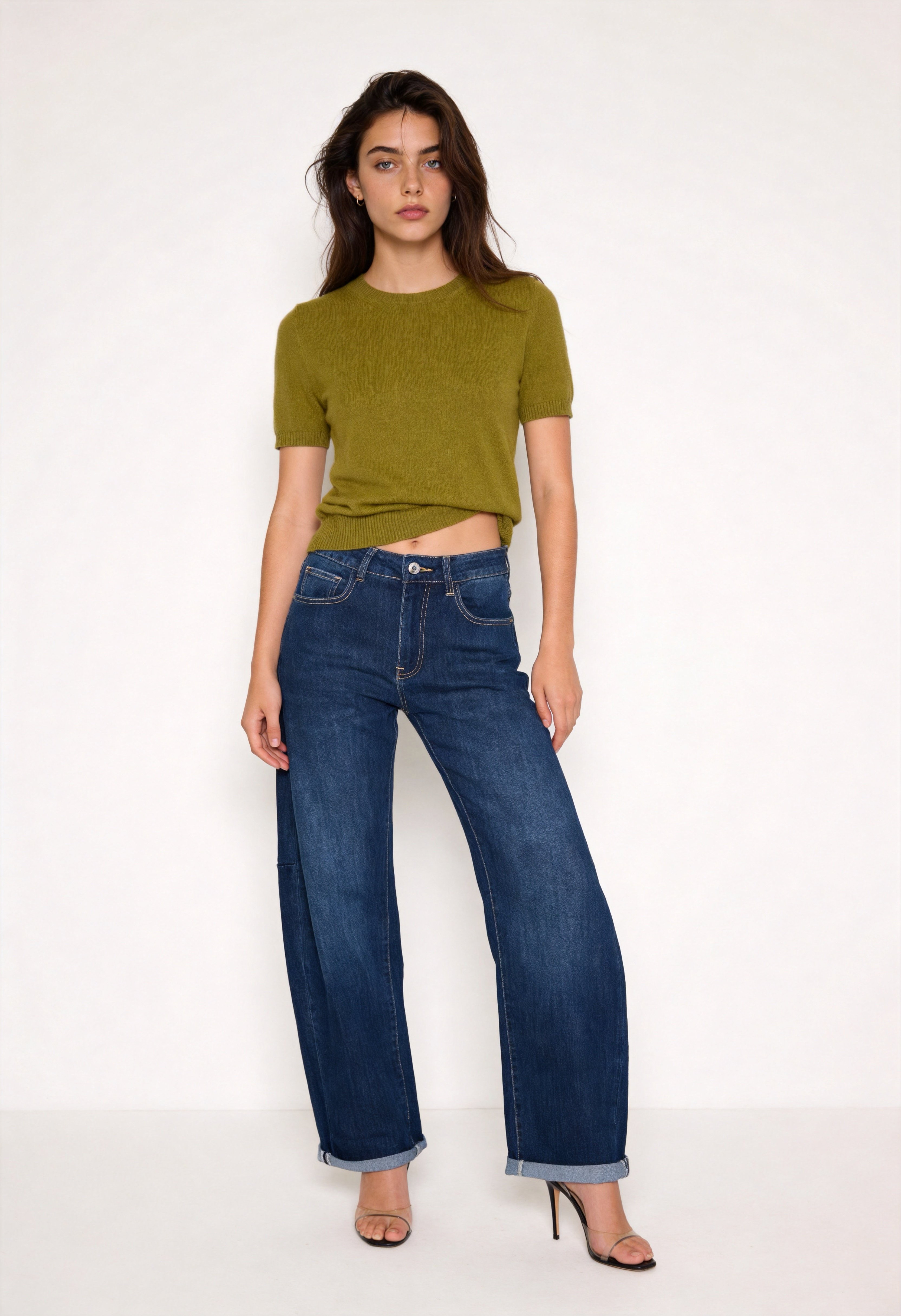 Jeans mit weiter Beinführung
