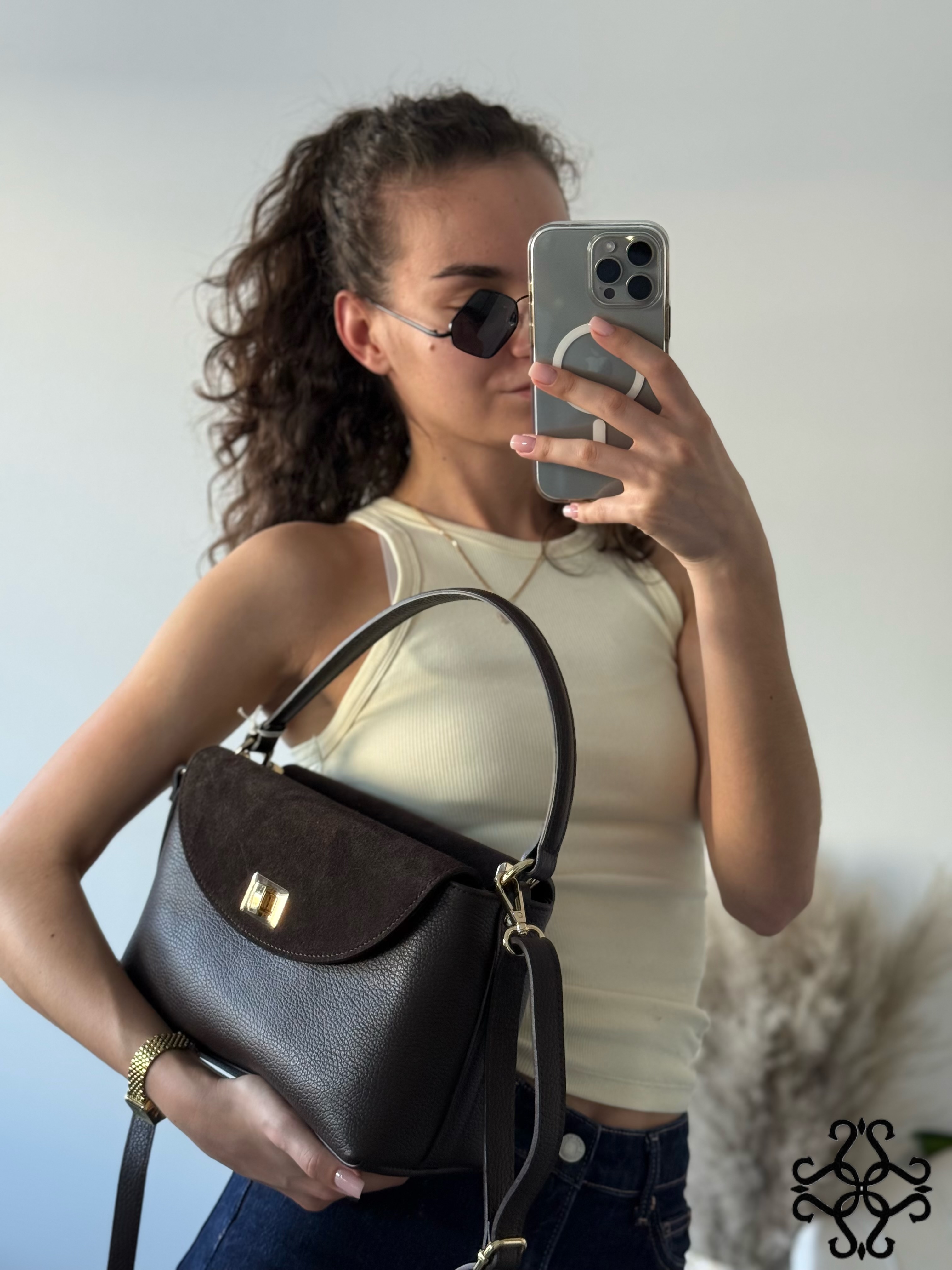Ledertasche zum Umhängen