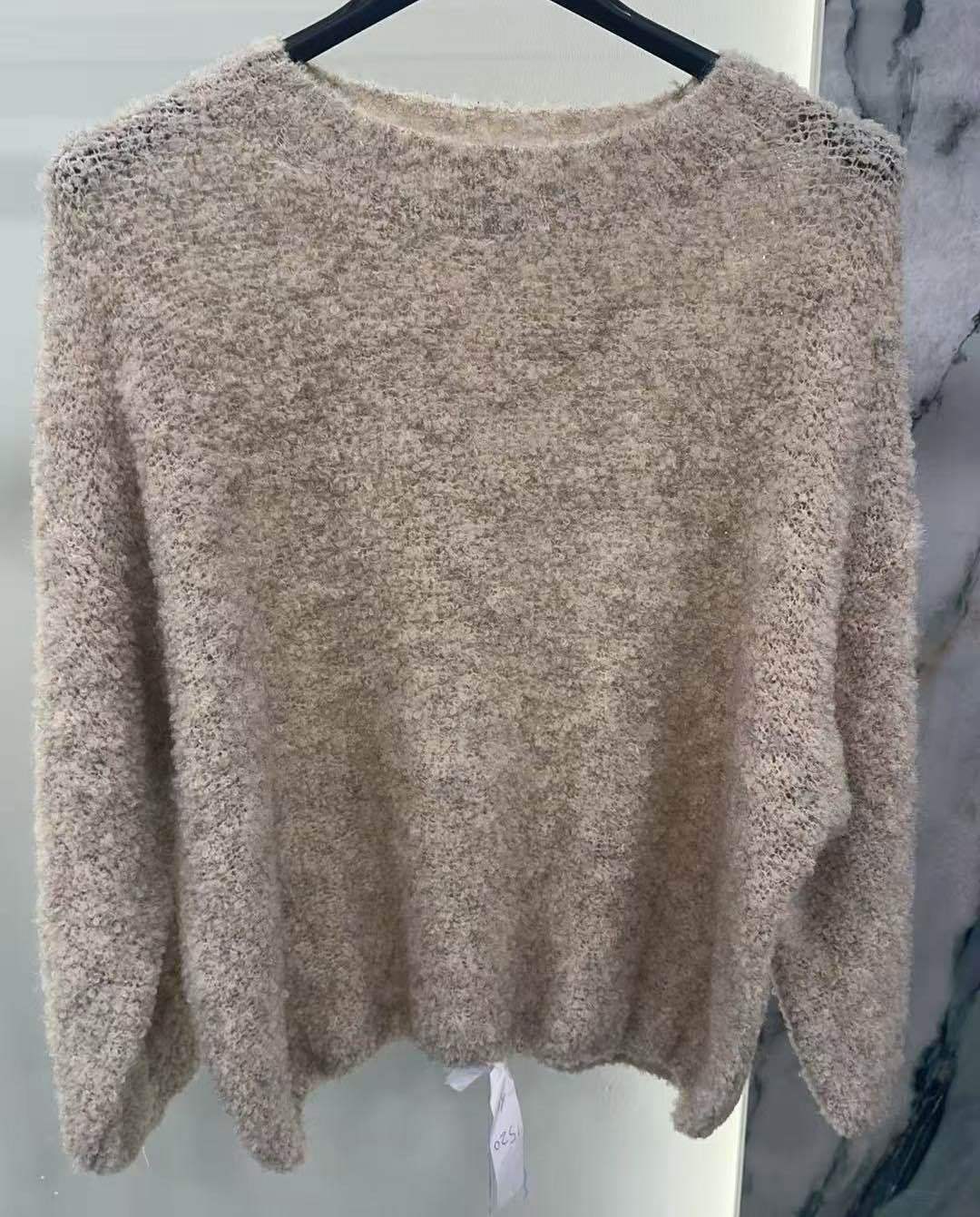 Lässiger Pullover mit Rundhalsausschnitt