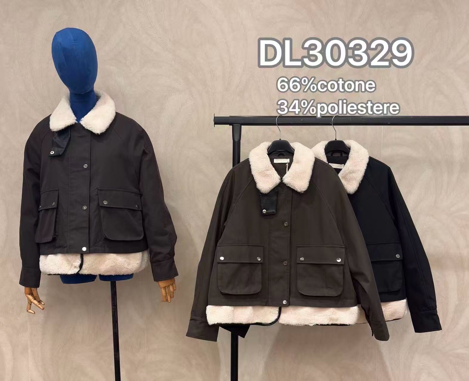 Kurze Jacke mit Kragen