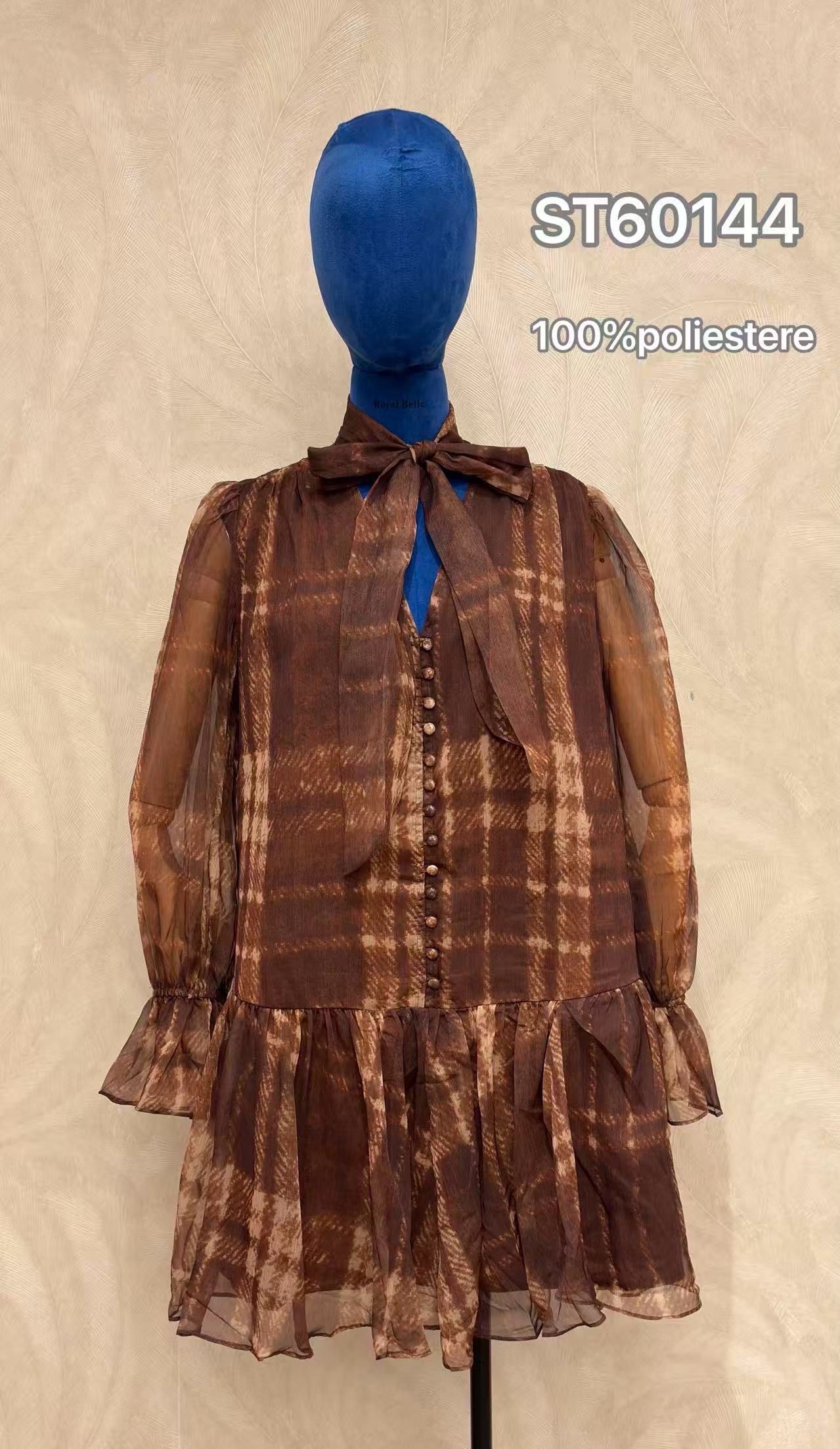 Hemdblusenkleid mit Volant