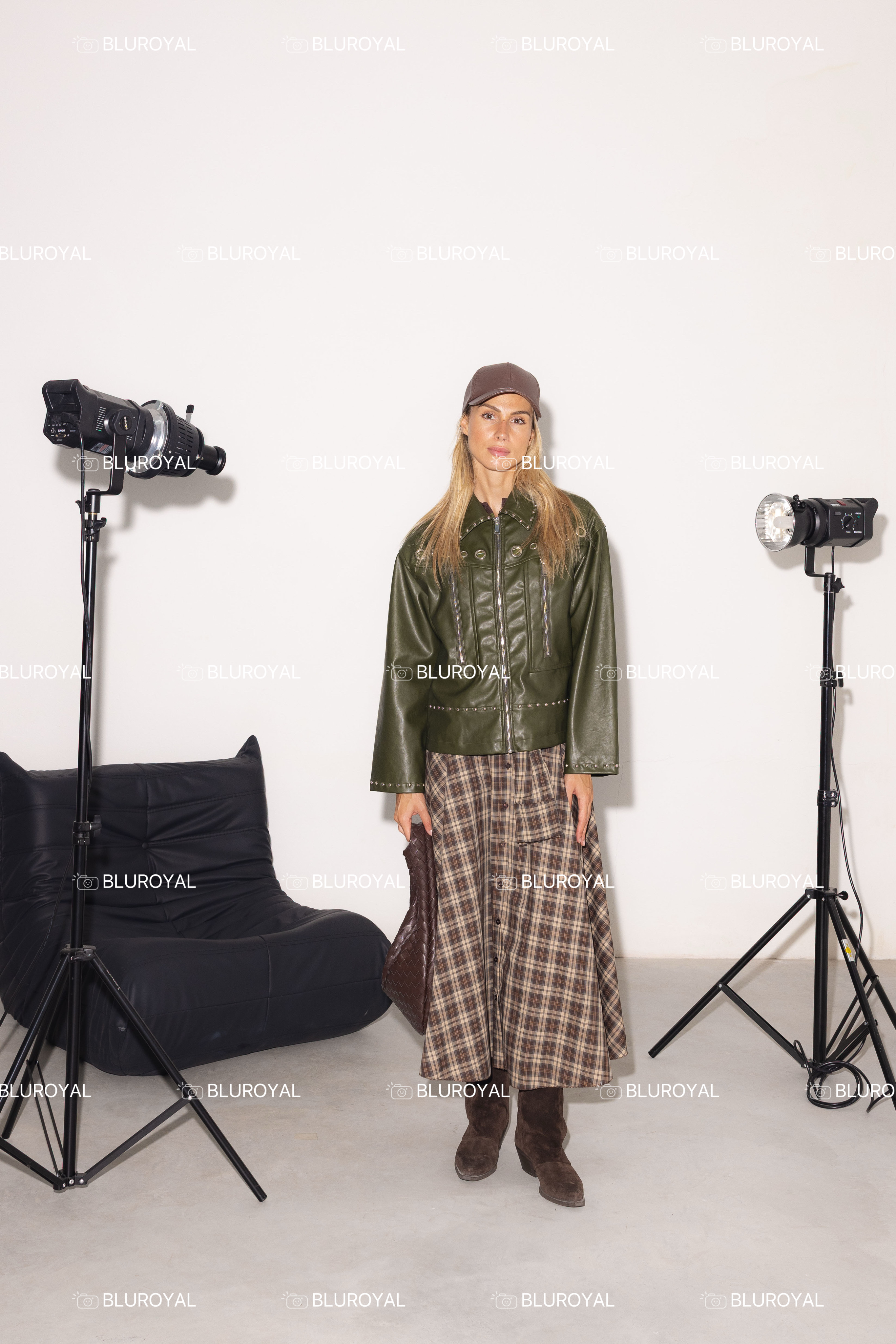Lockerer Blouson mit Hemdkragen