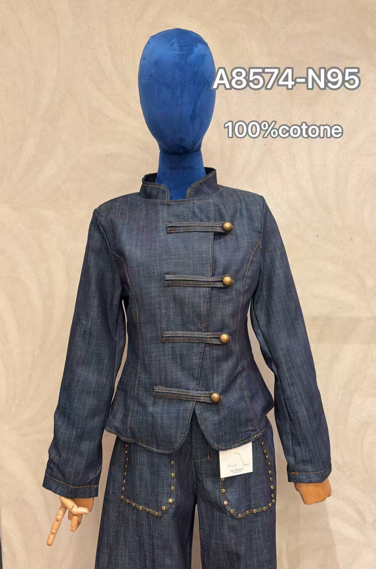 Taillierte Jeansjacke