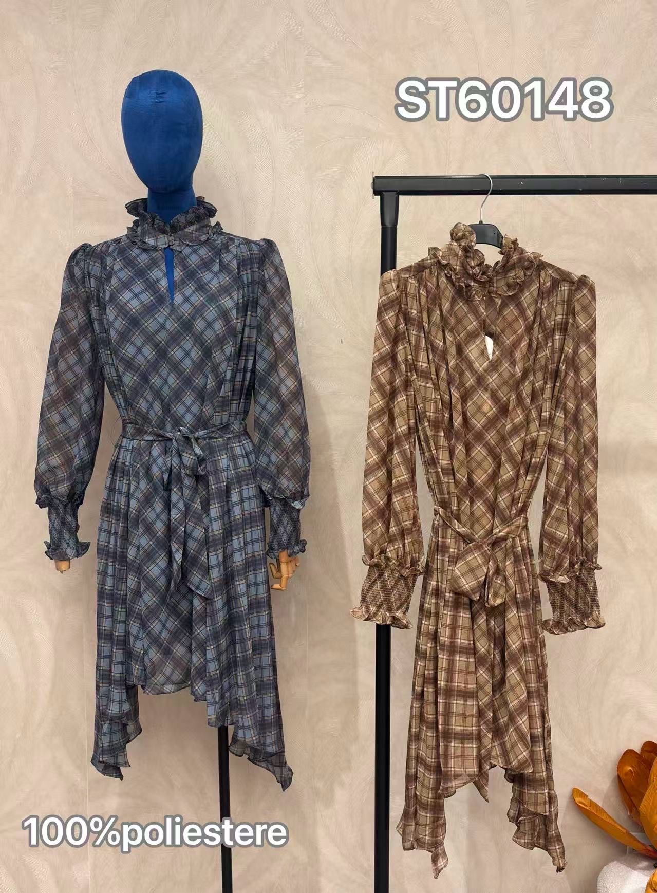 Midi-Kleid mit Volant