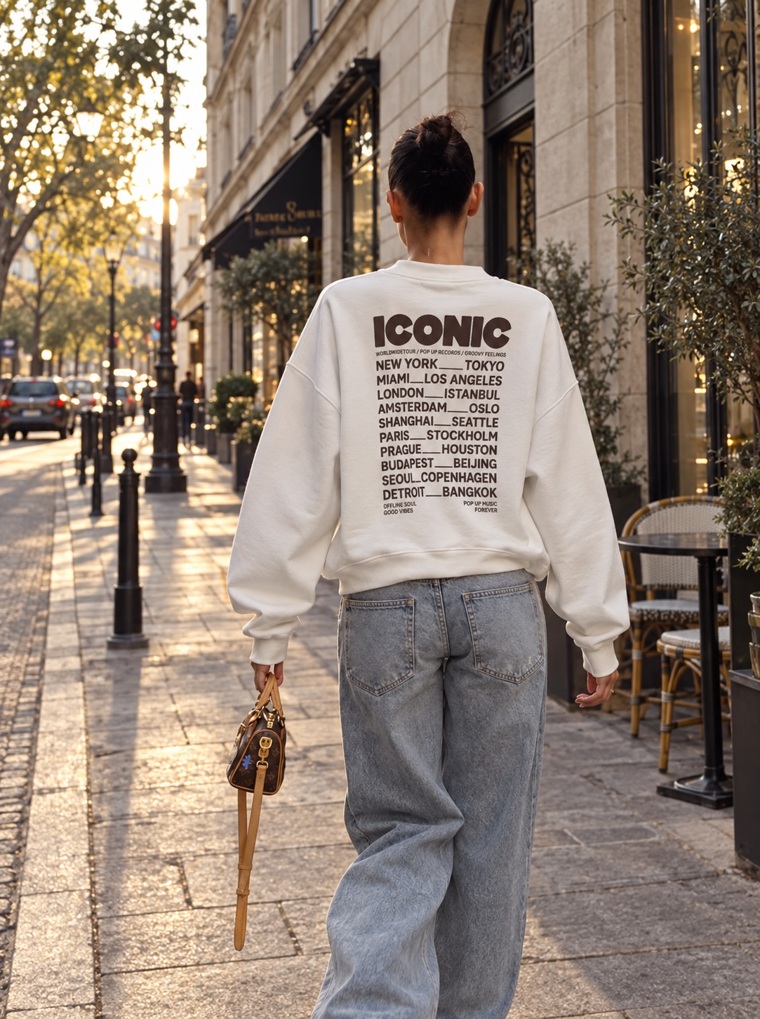 Oversize Sweatshirt mit Aufdruck
