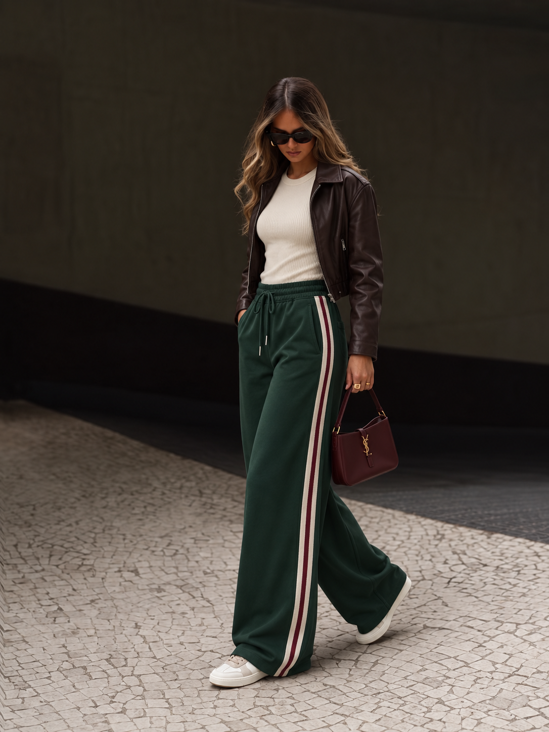 Wide-Leg-Hose mit Tunnelzug