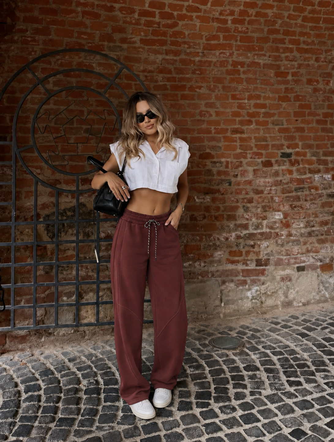 Wide‑Leg Sweatpants mit Tunnelzug