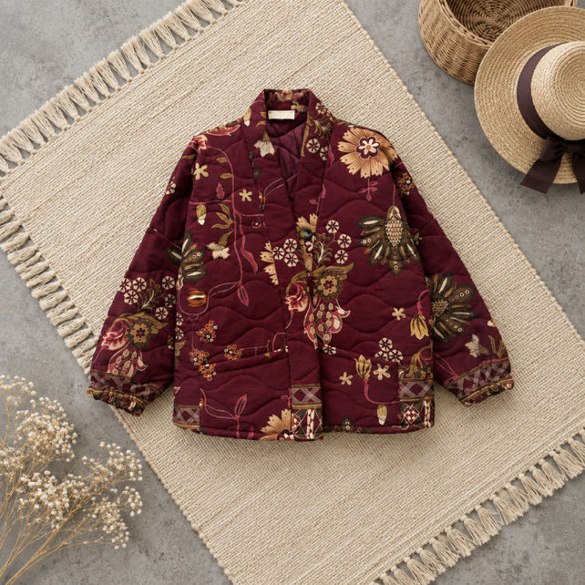 Gesteppte Boho-Jacke V
