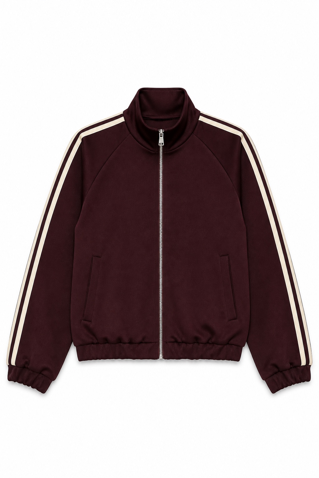 Lässige Sweatjacke mit Stehkragen