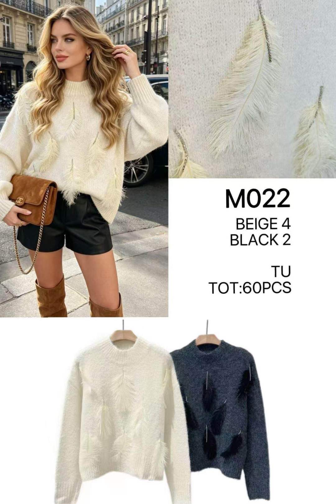 Lockerer Pullover mit Applikation