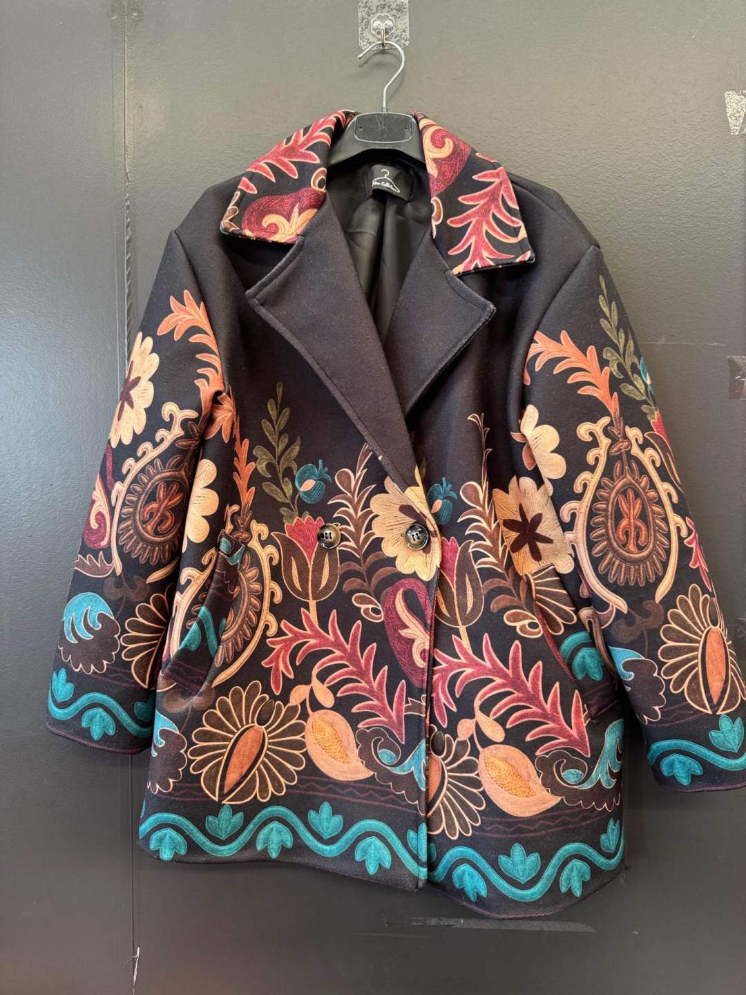 Verlängerter Paisley‑Mantel