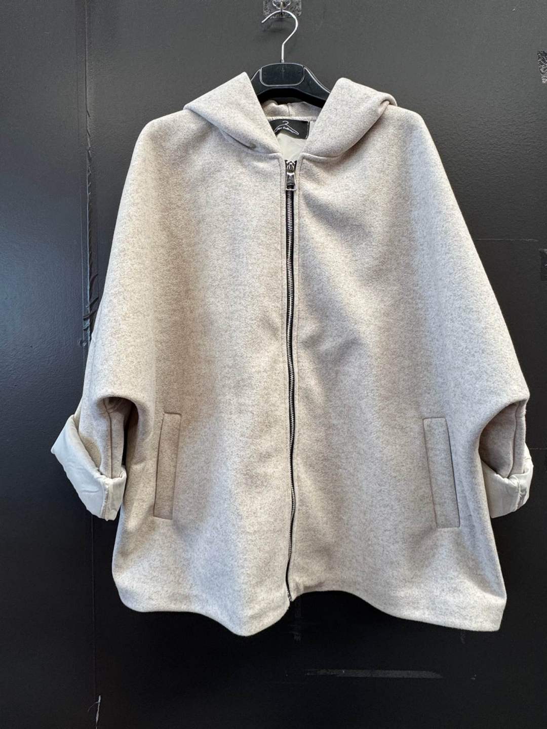 Oversize-Mantel mit Kapuze