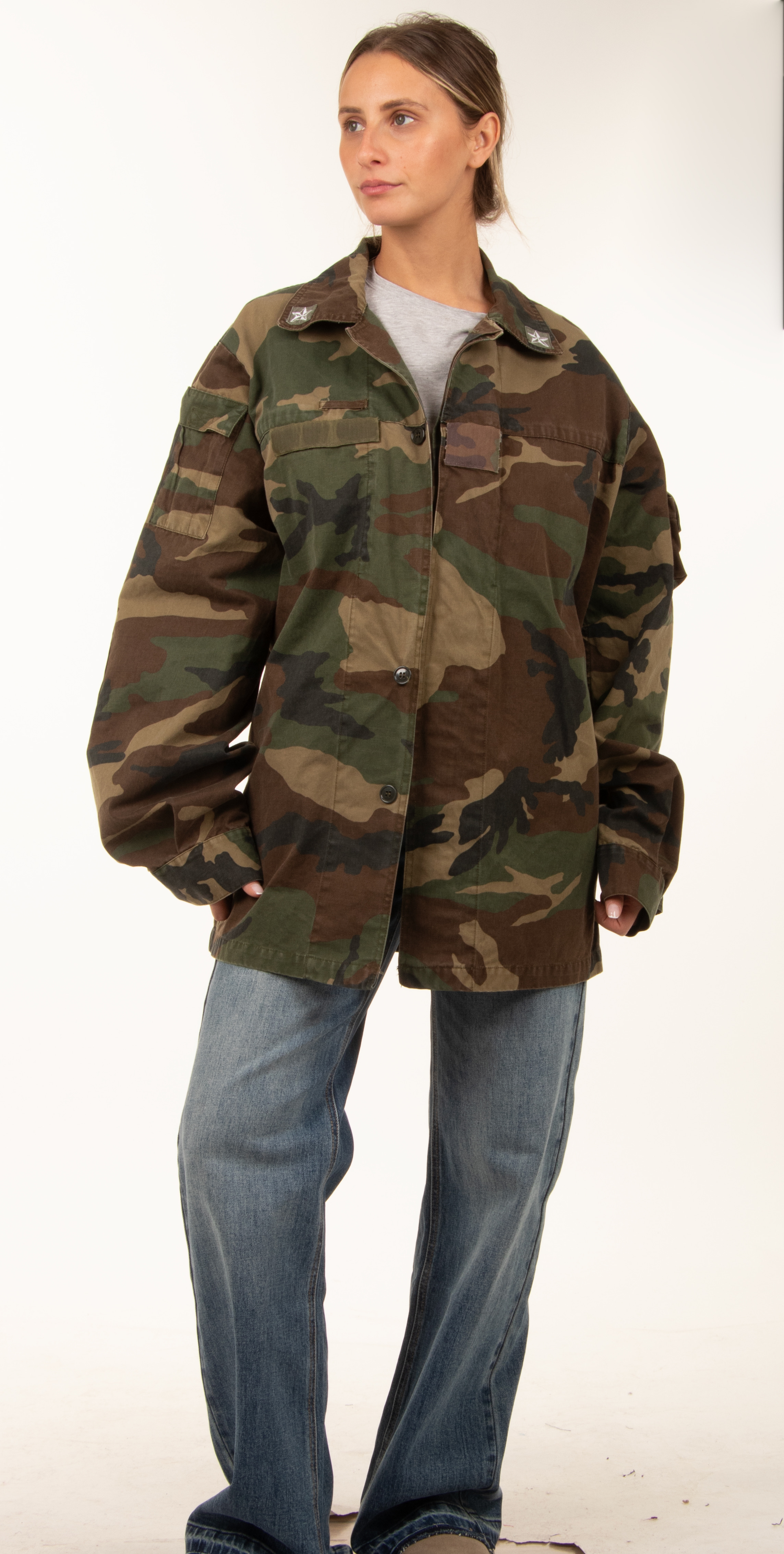 Oversize Camouflage-Hemd