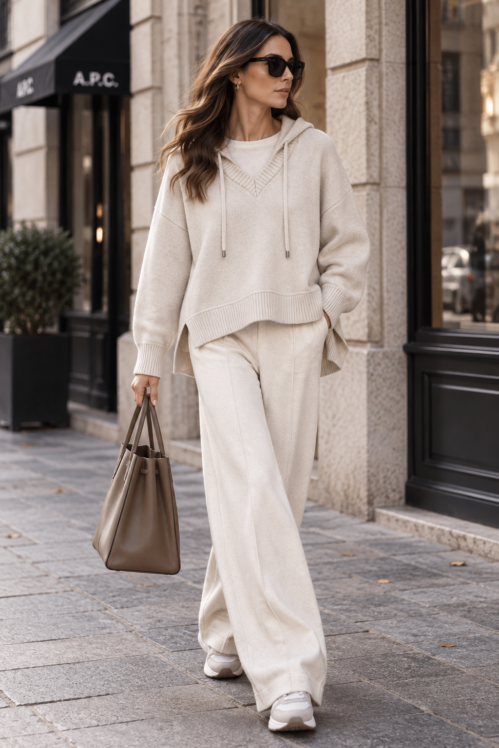 Oversize Pullover mit Kapuze