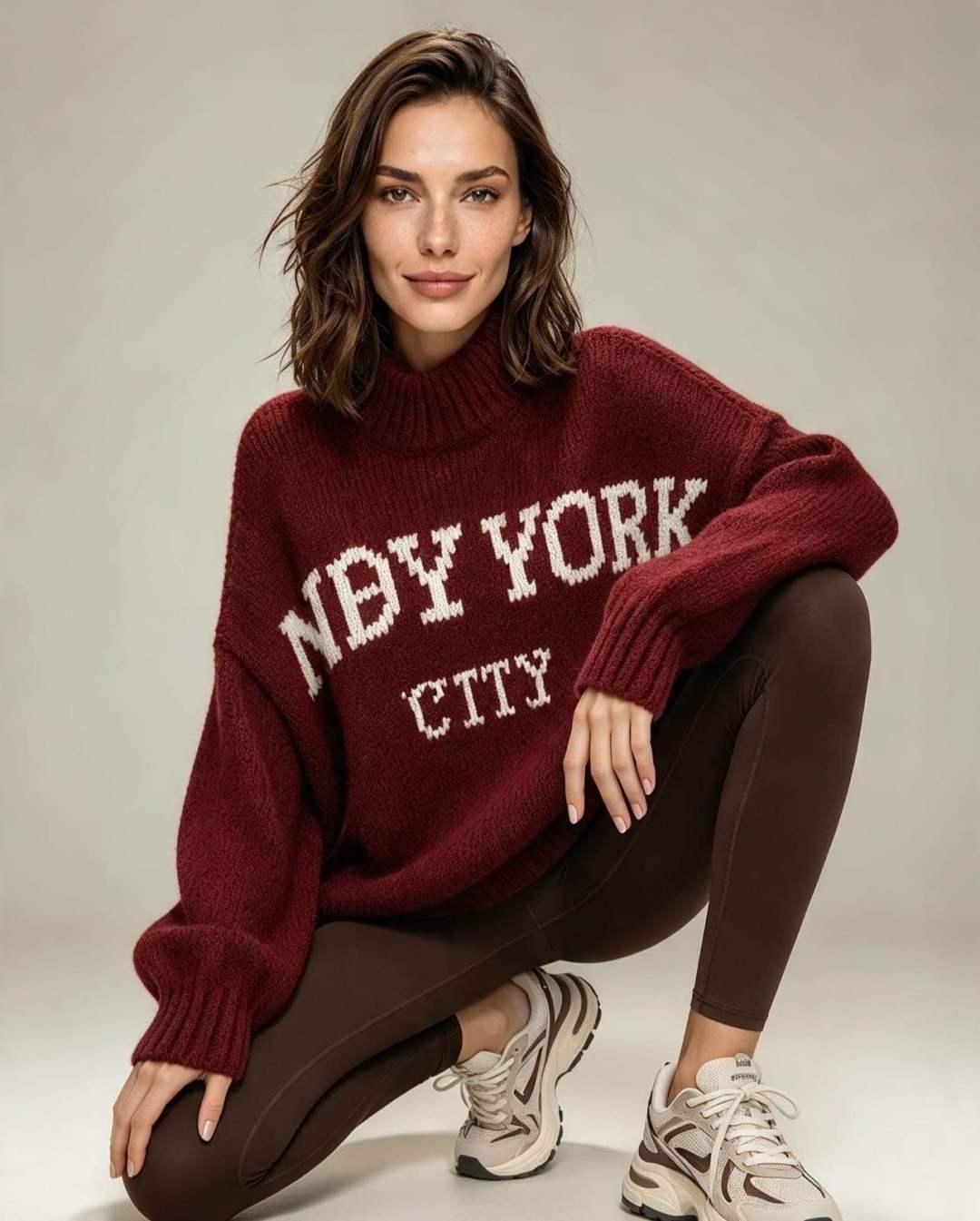 Oversize Pullover mit Schriftzug