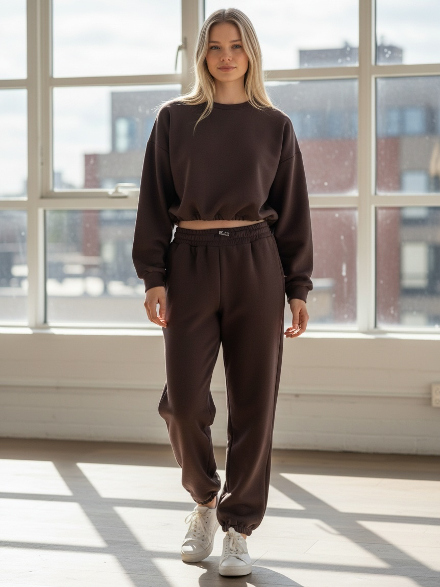 Jogger‑Hose mit hohem Bund