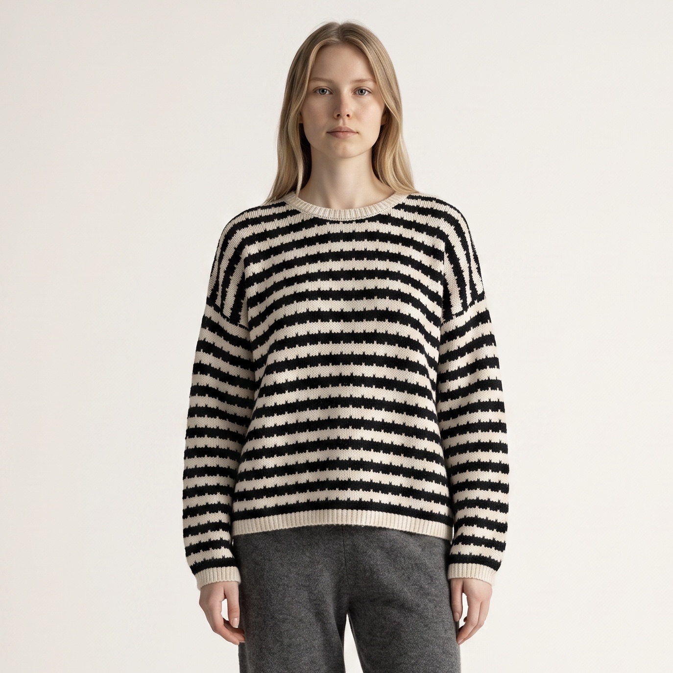 Lockerer Streifenpullover