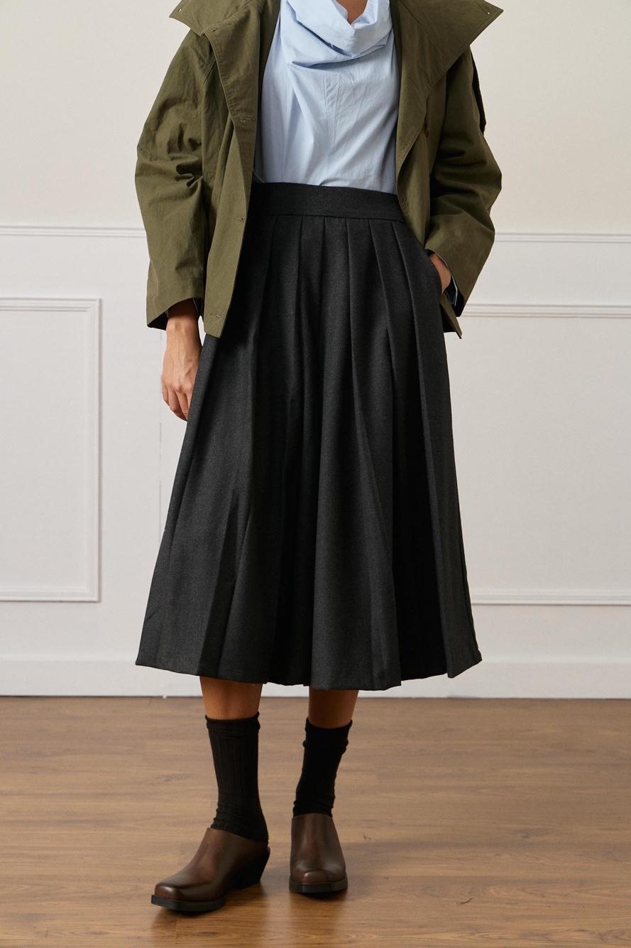 Culotte-Hose mit Falten