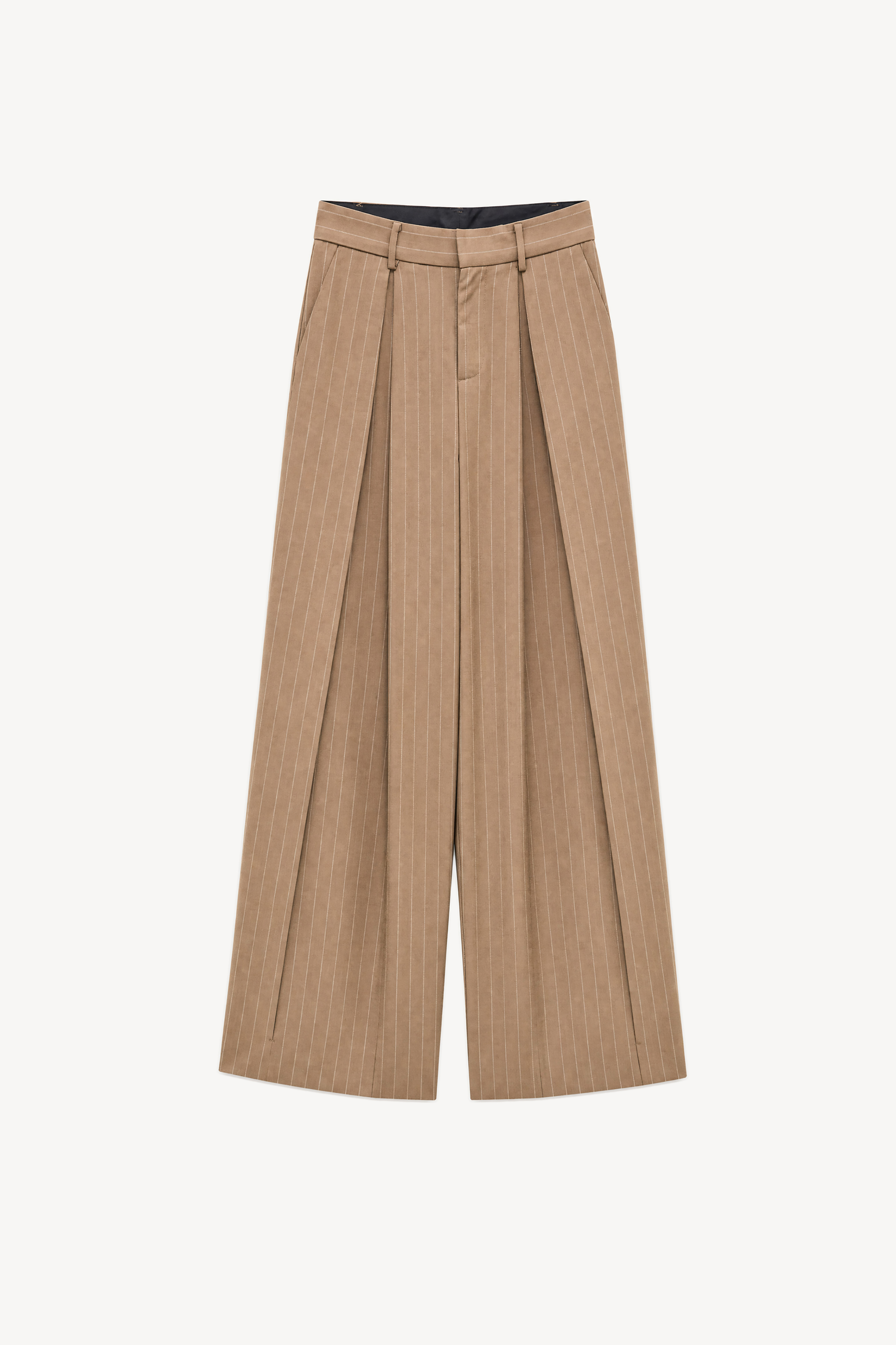 Weit geschnittene Hose mit Bundfalten