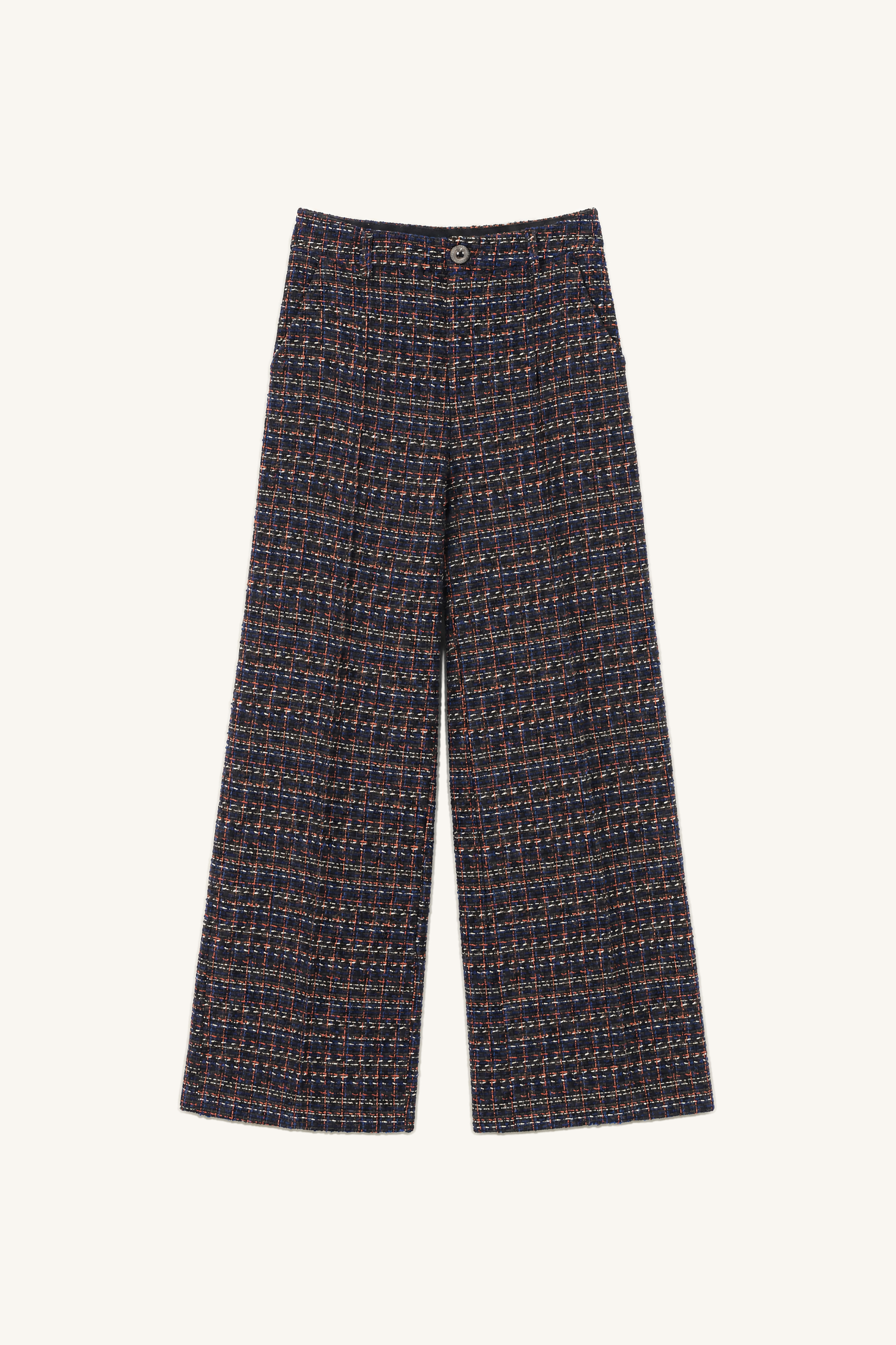 Weite Hose mit hoher Taille