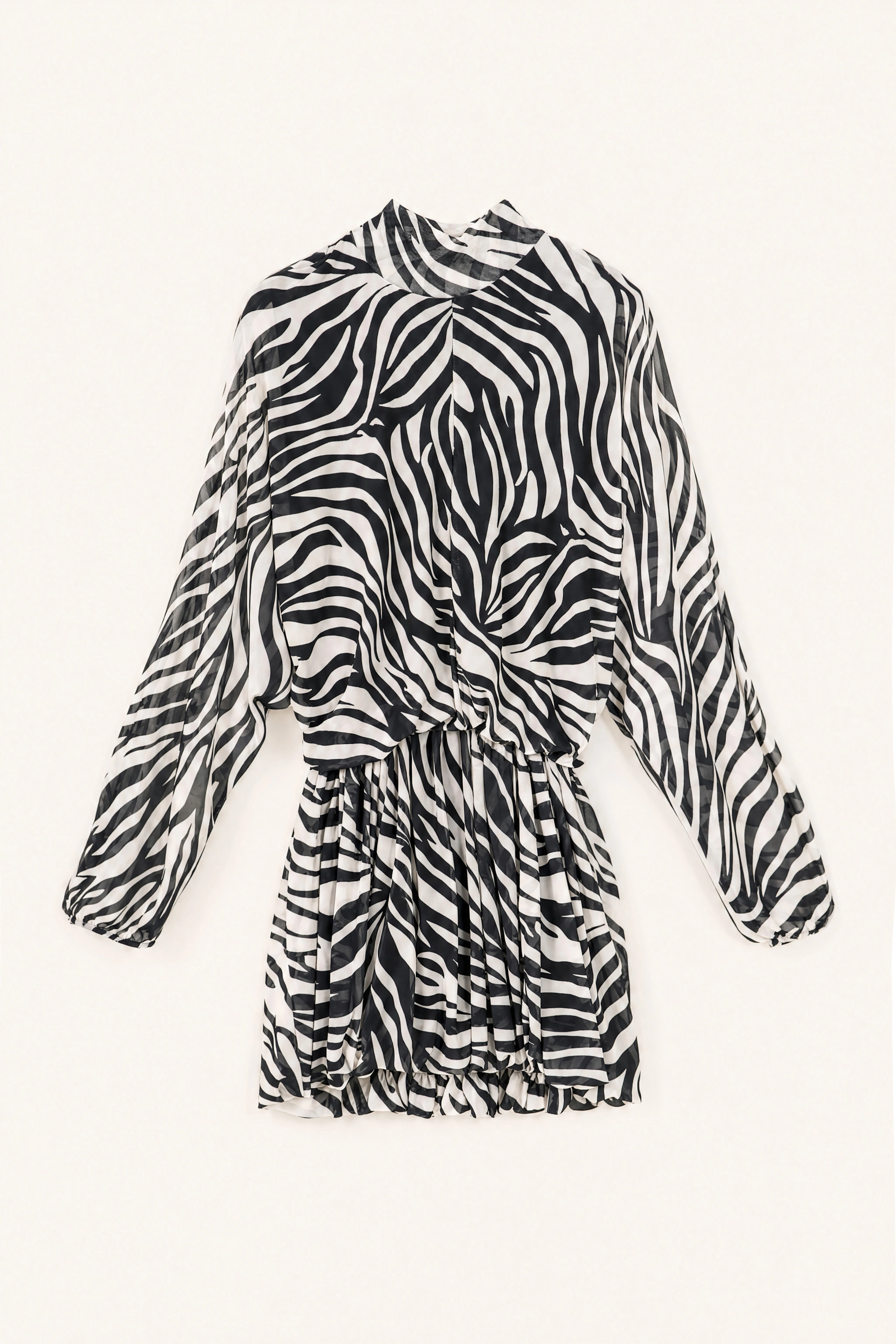 Mini-Kleid mit Volant