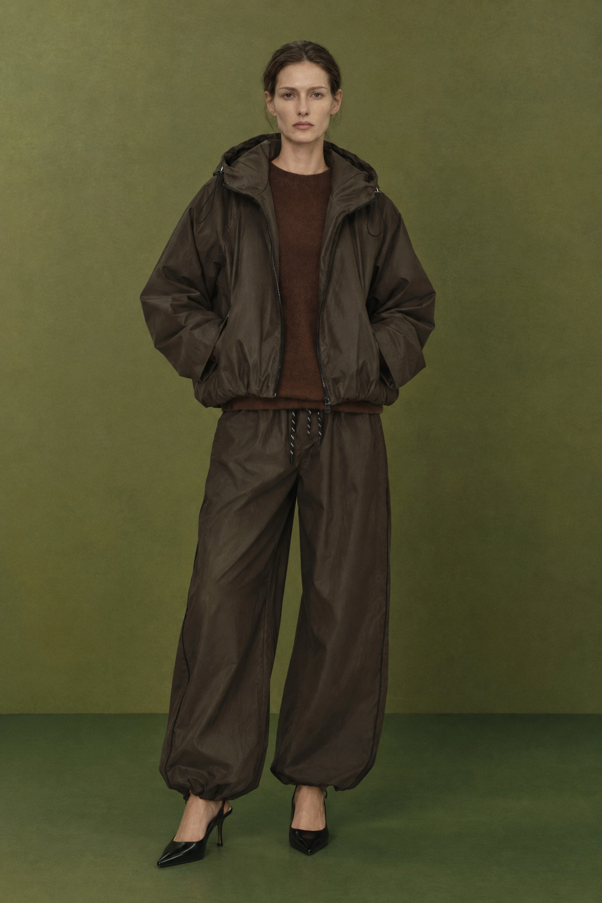 Oversize Jacke mit Kapuze