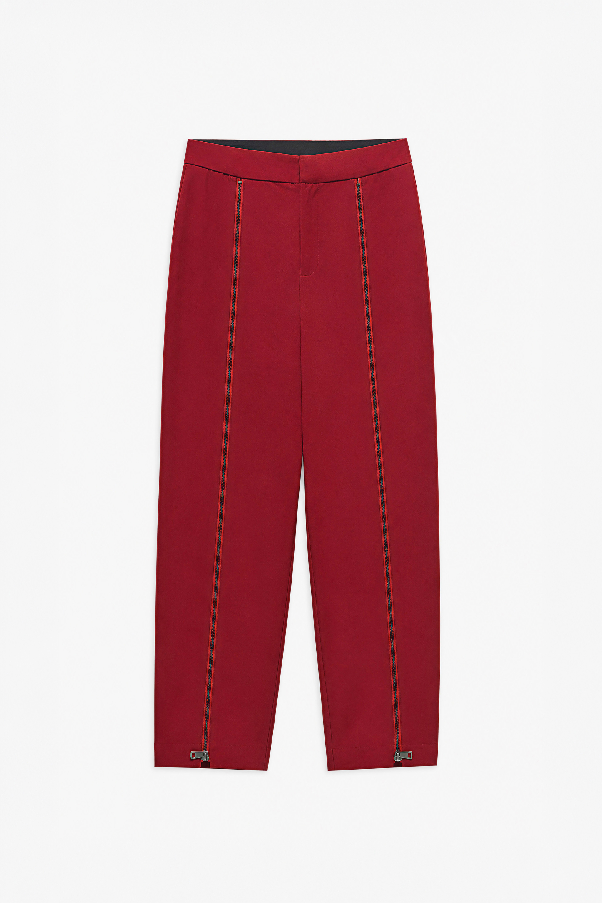 Hoch taillierte gerade Hose