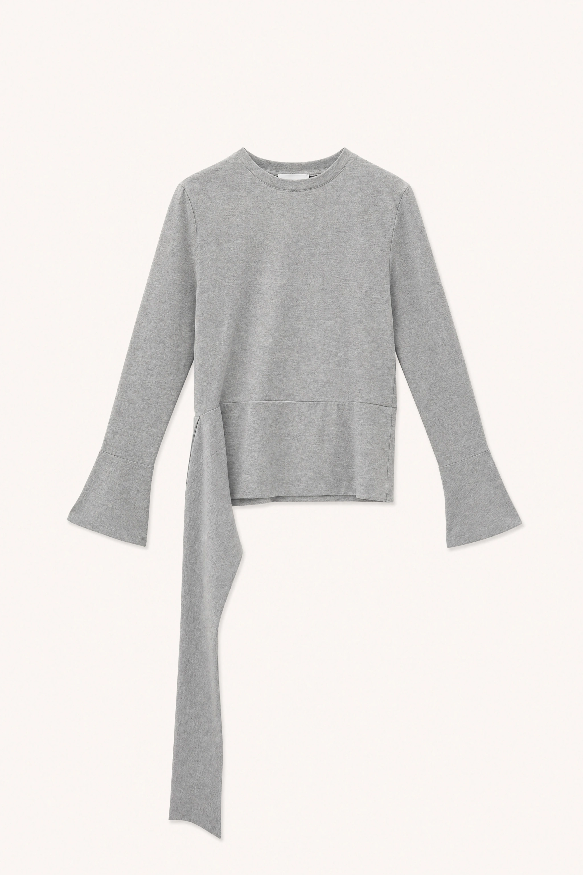 Baumwollpullover mit Glockenärmeln