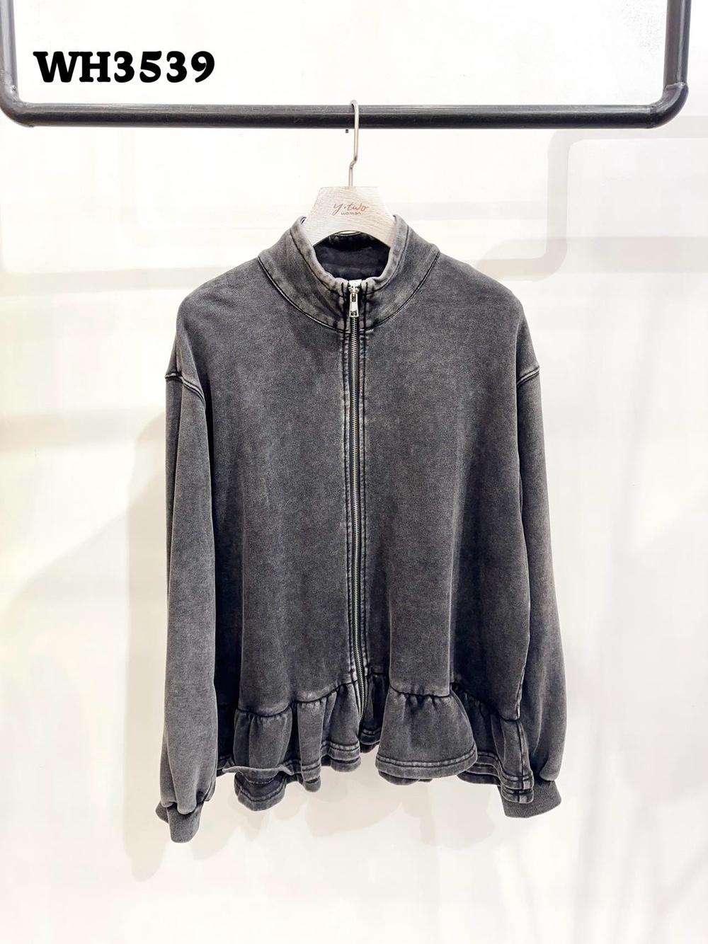 Reißverschluss‑Sweatshirt mit Stehkragen
