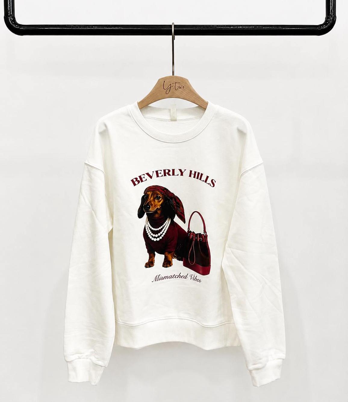 Lässiger Sweatshirt mit Print