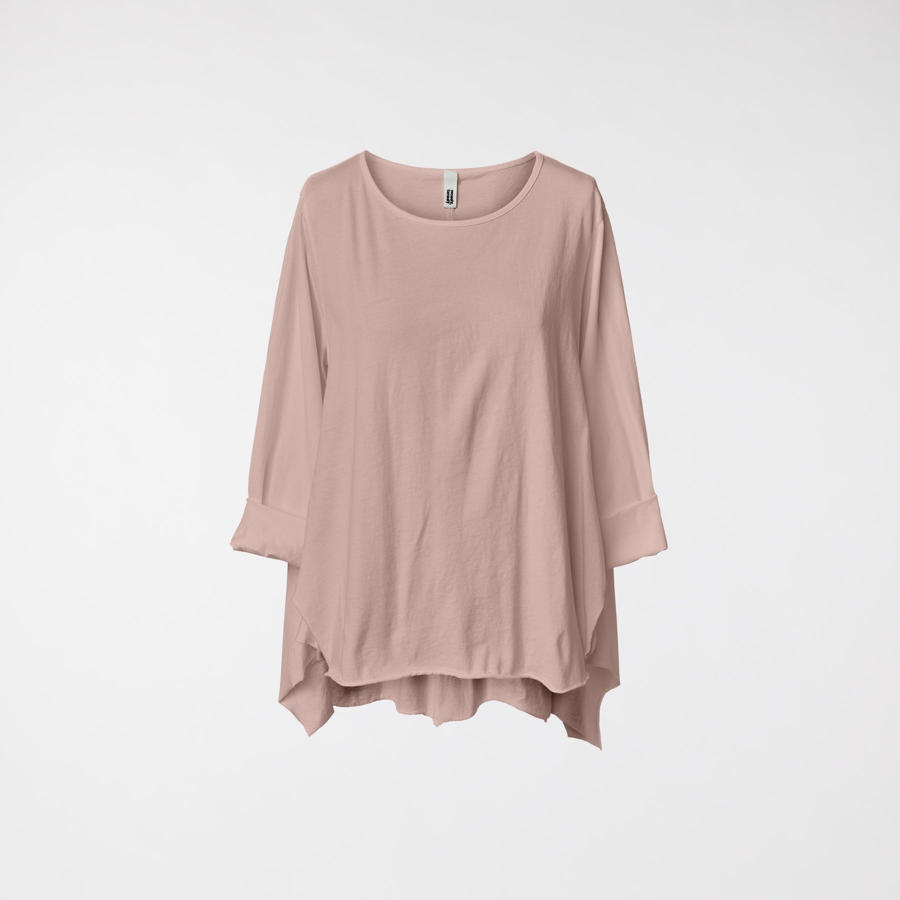 Lockeres T‑Shirt mit Asymmetrie