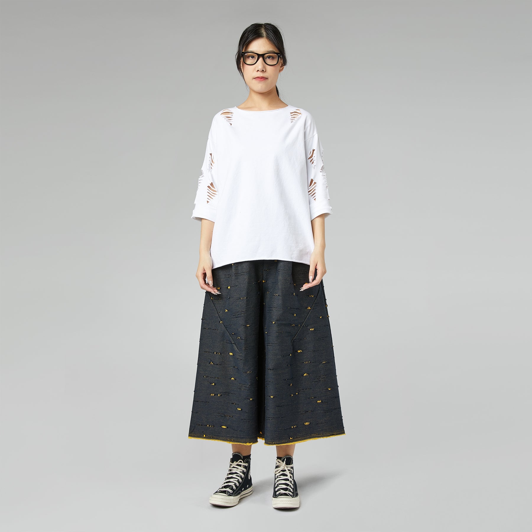 Oversize-Sweatshirt mit Cut-outs