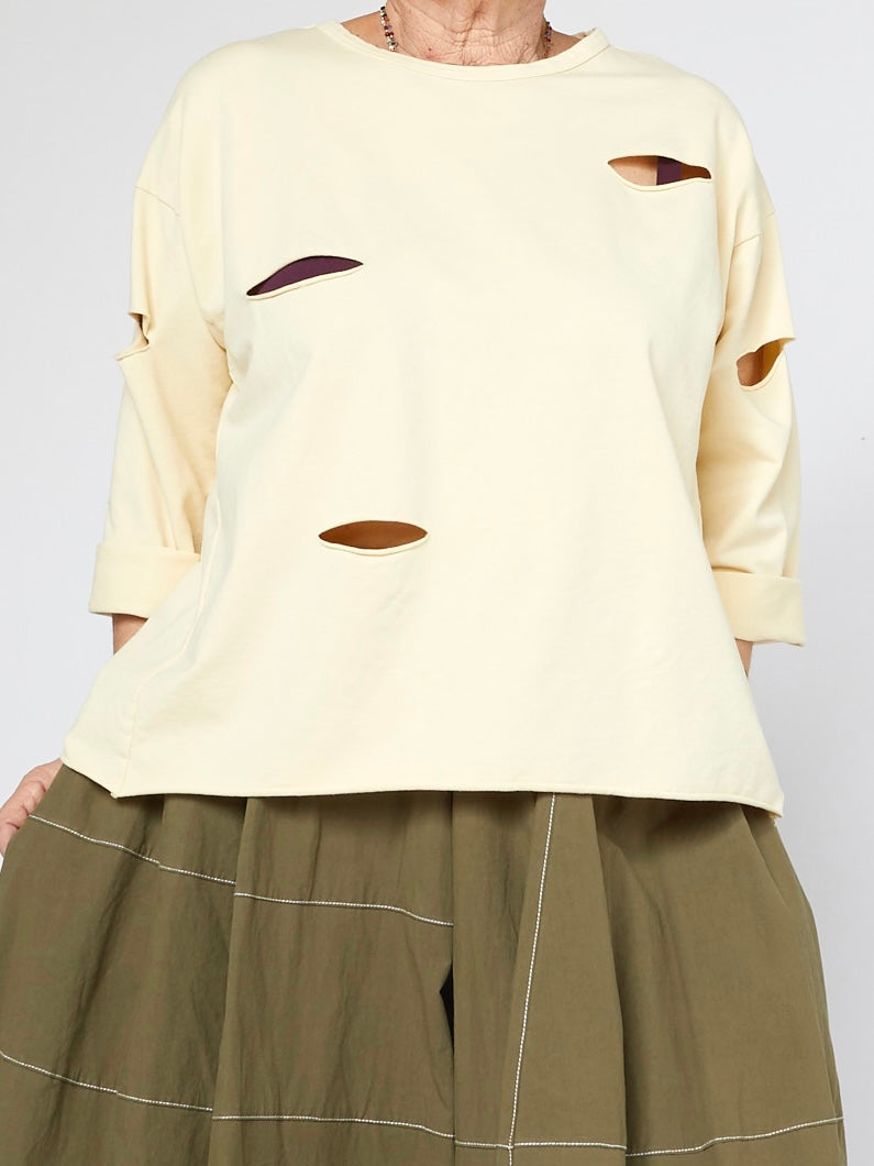Oversize T‑Shirt mit Cut-Outs